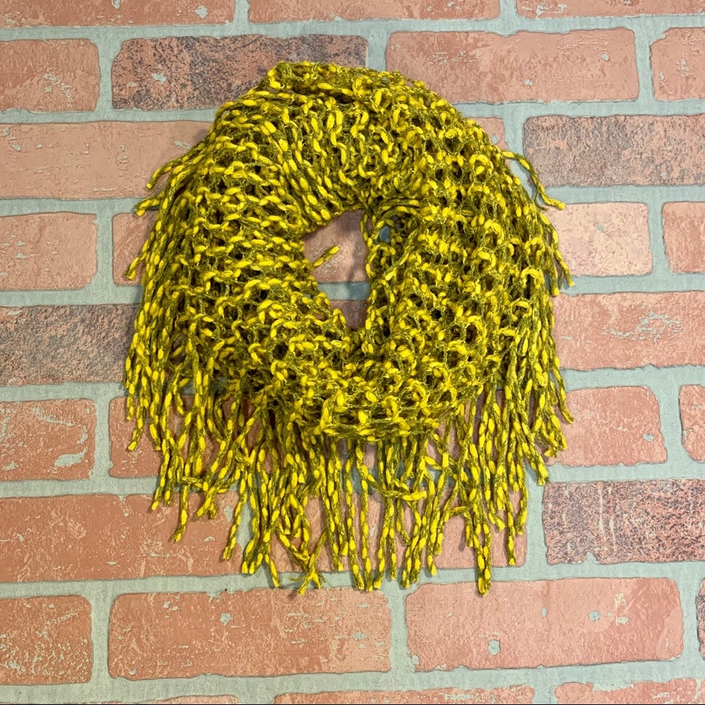 Cute cylinder Mustard Knit Soft Scarf